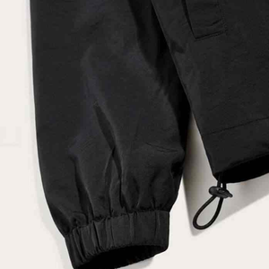 Veste coupe-vent personnalisée pour hommes de meilleure qualité en gros Veste coupe-vent à capuche en toile imperméable - Product Image 5