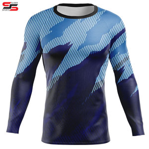 Protector de sarpullido personalizado de manga larga, protector de sarpullido elástico para Fitness, ropa informal de secado rápido - Product Image 1