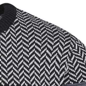 Unisex 9GG Cable Knit Sweater Warm Stylish Winter <b>Cardigan</b> Button Casual Print Pattern Multi-Colour Crew Front Embroidery - Product Image 6