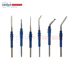 Electrodo de aguja Herramienta quirúrgica Electrodo de bola Electrodo de hoja de 2mm Curvo y recto Certificado CE ISO - Product Image 1