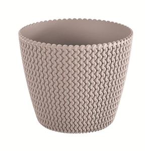 <b>Set</b> of 4 Prosperplast Splofy 5L round plastic flower pots in mocha color, 21.8 x 18.4 cm + FREE <b>set</b> of 6 <b>garden</b> <b>tools</b> - Product Image 5
