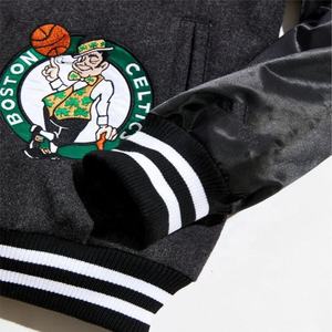 Vestes universitaires pour hommes personnalisées de haute qualité marque de mode rue surdimensionné 100% coton col montant pour l'hiver - Product Image 3