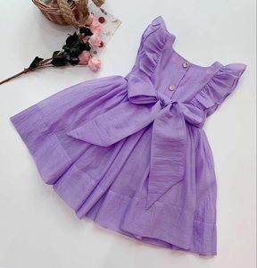 BEAUTIFUL COLOR & STYLISH DESIGN of BABY GIRL COTTON FABRIC PLAIN FROCK DRESS WITH <b>PUFF</b> SLEEVE @ 2024 - Product Image 1