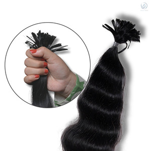 Extensions de cheveux humains indiens à pointe plate Remy vierge 100% - Product Image 5