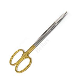 Ciseaux de renard Goldman 13cm ciseaux dentaires incurvés droits Instruments chirurgicaux en carbure de tungstène outils passivés en acier inoxydable - Product Image 5