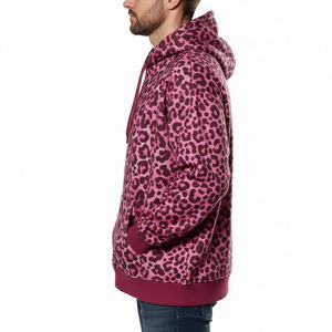 New Fashion High Quality Men <b>Leopard</b>-<b>print</b> <b>Hoodies</b> Professional Manufacture Loose Fit Pullover <b>Hoodies</b> For Men - Product Image 5