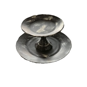 ถาดเสิร์ฟชุบสังกะสีทรงกลมเหมาะสำหรับบ้านห้องครัวที่วางเค้ก - Product Image 6