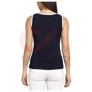 Nueva llegada cómodo transpirable Mujer XS cuello redondo Camiseta sin mangas ligera servicio OEM para uso en el gimnasio - Product Image 2