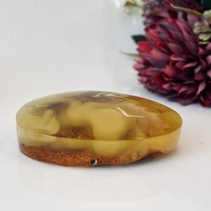 Piedra de Ámbar Báltico Natural, Ámbar Pulido para Joyería con Efecto Niebla - Product Image 6