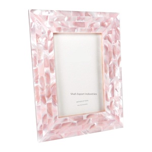 Awesome Design Mother of Pearl Resin Photo <b>Frame</b> <b>for</b> <b>Living</b> <b>Room</b> Bedroom Decorative Tabletop pink Photo <b>Frames</b> - Product Image 2