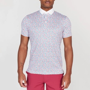 Polo de calidad de fabricante para hombre, camiseta transpirable elástica de poliéster con estampado de sublimación de golf, camisetas de polo OEM - Product Image 1