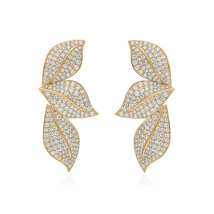 Magnifiques boucles d'oreilles pour femmes en argent sterling 925 et diamant rond brillant cultivé avec une clarté VVS pour une utilisation occasionnelle - Product Image 3