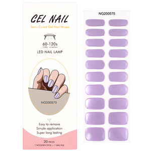 Nuevo Producto de Belleza para Uñas con Gel UV 2026, Venta al por Mayor de Pegatinas de Gel UV para Uñas, Envolturas de Gel Semicurado para Uñas - Product Image 6