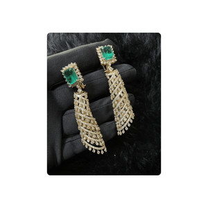 Pendientes de diamantes reales 100% hechos en 14kt con diamantes naturales Vs Si, venta al por mayor, pendientes de lujo de diamantes reales a la venta, joyería de moda - Product Image 4