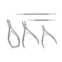 Prix d'usine Coupe-cuticules professionnels en acier robuste 5 en 1 pour ongles des pieds et ongles incarnés, Instruments de beauté, Boîte
