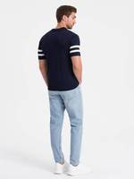 T-shirt de sport élégant et luxueux à rayures 100 % coton respirant par sublimation – Meilleure vente en gros, design personnalisé