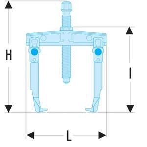 Facom Lockable 2-Leg Sliding-Leg Gear <b>Pullers</b> - Product Image 3