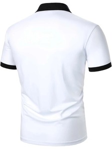 Polos de Golf de verano transpirables de alta calidad, logotipo personalizado, 100% algodón, manga corta, polos para hombre - Product Image 6