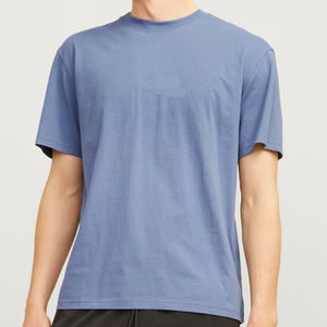 Camiseta 100% de algodón para hombre de fabricante directo, personalizable, holgada, cuello redondo, estampado sólido, estilo informal, tejido de alta calidad - Product Image 4