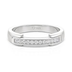 Jeulia Custom Engraved Eternal Unity <b>Locket</b> Ring for Women-Rose Gold Plated Zircon Wedding Band - Product Image 2