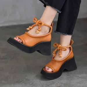 Chaussures décontractées à semelle épaisse pour hommes, baskets plateforme à lacets pour un usage quotidien, la marche en plein air et un style tendance - Product Image 2