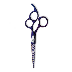 Tijeras profesionales para cortar el cabello, acero inoxidable, revestimiento de color elegante, accesorios de salón de peluquería, tijeras para cortar el cabello - Product Image 4