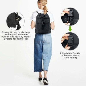 กระเป๋าเป้สะพายหลัง Drawstring พร้อมกระเป๋าซิป 3 ช่องและกระเป๋าด้านใน 2 ช่อง กระเป๋าสตริงถุงว่ายน้ํา 2024 กระเป๋าสตริง - Product Image 5