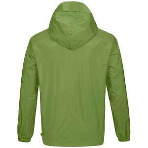 Blouson coupe-vent pour homme de haute qualité, uni, avec manchettes ajustables, à capuche, imperméable, style vintage, personnalisable, avec fils fins, vente en gros - Product Image 2