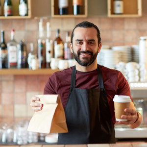 ถุงกระดาษคราฟท์สีน้ำตาล7x4.3x12.5นิ้วเป็นมิตรกับสิ่งแวดล้อมสำหรับใช้ในชีวิตประจำวัน - Product Image 5