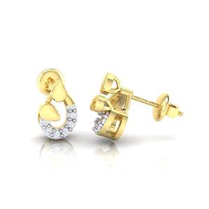 ต่างหูเพชรแท้ทองคำแท้ 14Kt/18Kt น้ำหนักรวม 14ct หลายสี - Product Image 1