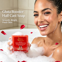 Savon en barre éclaircissant anti-taches Half Cast au Glutathion, exfoliant, régulateur de sébum, raffermissant et anti-démangeaisons pour femmes