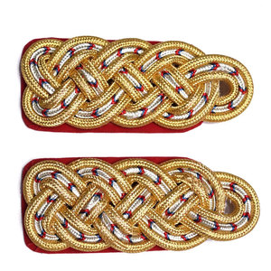 New Arrival Custom Handmade Metal <b>Cord</b> Shoulder Board Badges Highest Quality Epaulette Shoulder Boards - Product Image 4