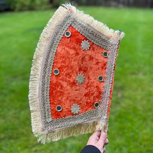 พัดกำมะหยี่แฟนซี, พัดเจ้าสาวแบบปัญจาบ, พัดตกแต่ง, ชุดจาโก, ของชำร่วยงานแต่งงานมุสลิม, ของตกแต่งงานปาร์ตี้, ของตกแต่งงานเทศกาล - Product Image 1