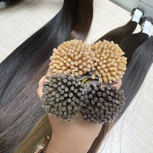 Extensions de cheveux vietnamiennes vierges Remy de qualité kératine Cheveux à pointe plate Style de vague droite soyeuse Bundles de toutes les couleurs - Product Image 1