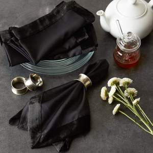 Handmade luxury <b>golden</b> metal napkin ring for <b>wedding</b> banquets <b>anniversary</b> dinners festive table <b>decorations</b> or hotel use - Product Image 2