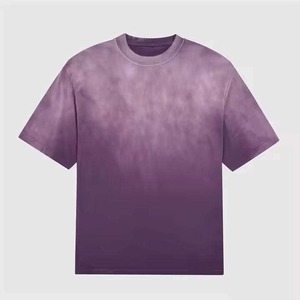 T-shirt respirant de qualité supérieure pour hommes délavé à l'acide 100% coton surdimensionné T-shirts graphiques pour hommes de grande taille - Product Image 3