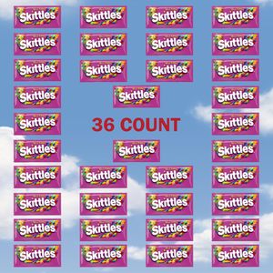 Caramelos Masticables SKITTLES Wild Berry, Tamaño Completo, Paquete de Caramelos para Fiestas y Noches de Cine, Caja al por Mayor, 2.17 oz, (Paquete de 36) - Product Image 3