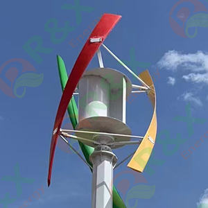 Aerogenerador <span class=keywords><strong>de</strong></span> Energía <span class=keywords><strong>Renovable</strong></span> <span class=keywords><strong>de</strong></span> 3kw 5kw 10kw 15kw Tipo X, Turbina Eólica Vertical para la Industria - Product Image 4