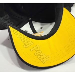 Casquette de baseball brodée à 5 panneaux réglable unisexe de luxe OEM ODM casquettes de camionneur jaunes et noires Oxford imperméables et colorées - Product Image 4