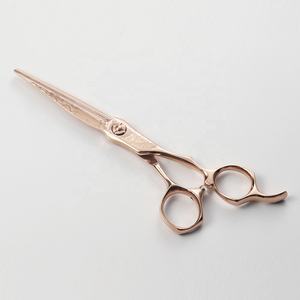 Tijeras de peluquero de oro rosa de grado superior profesional, tijeras de peluquero de alta calidad, juego de tijeras de acero al carbono - Product Image 2