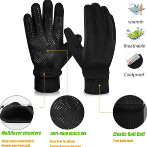Logotipo personalizado de alta calidad para guantes de tela Thinsulate para deportes al aire libre bicicleta carreras ciclismo conducción antideslizante cómodo - Product Image 6