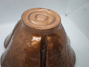 Bol en cuivre martelé de qualité supérieure bol en cuivre de forme personnalisée au design vintage pour ustensiles de cuisine bol en cuivre pour servir des aliments - Product Image 4