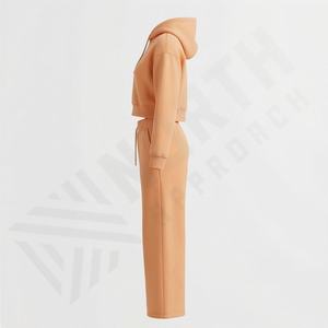 Nouvelle marque de vêtements pour femmes, sweat-shirt et pantalon de survêtement 100% coton, ensemble de jogging décontracté, vêtements d'extérieur, haut et pantalon, ensemble de sport personnalisé - Product Image 3