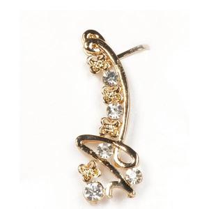 Urthn Austrian Stone Gold Plated Single <b>Ear</b> <b>Cuff</b> 18K Gold Geometric Hook Trendy Hoop <b>Earrings</b> for Parties Weddings Model 1302523 - Product Image 1