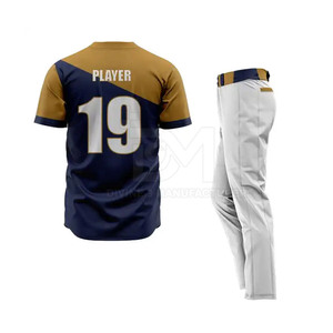Bajo MOQ Ropa deportiva Uniforme de béisbol cómodo Tamaño personalizado Ropa juvenil Uniforme de béisbol - Product Image 4
