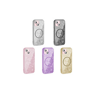 Coque arrière en silicone compatible MagSafe MYST Okso avec paillettes brillantes pour iPhone 15 11Pro 7Plus OnePlus Nord - Protection du téléphone - Product Image 3