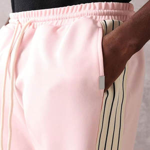 Pantalon de jogging en velours côtelé pour hommes coupe ample rétro pantalon de sport de rue décontracté taille élastique léger plat long décontracté - Product Image 3