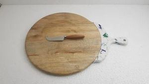 Tabla de cortar de madera de acacia de alta calidad con mango, utensilios de cocina, tabla de charcutería, plato de carne para desayuno, suministros para restaurante - Product Image 6