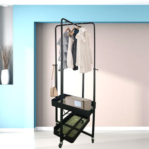 Porte-manteau en tissu métallique de style industriel pour la maison pour l'ameublement de la chambre et du salon - Product Image 2