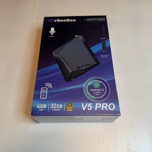 Hộp truyền phát đa phương tiện TV Box chất lượng cao vSeeBox V5 PRO <span class=keywords><strong>2025</strong></span>, 4GB 32GB, điều khiển từ xa Bluetooth - Product Image 1